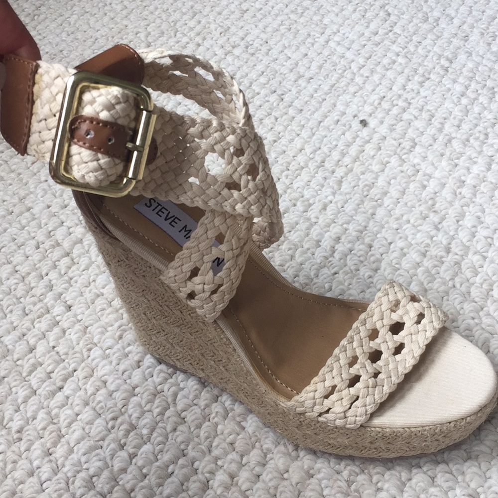 Steven Madden Summer Wedges- Never worn!!